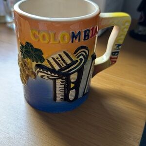 Colombia colorful 3D Souvenir coffee Mug - New never used